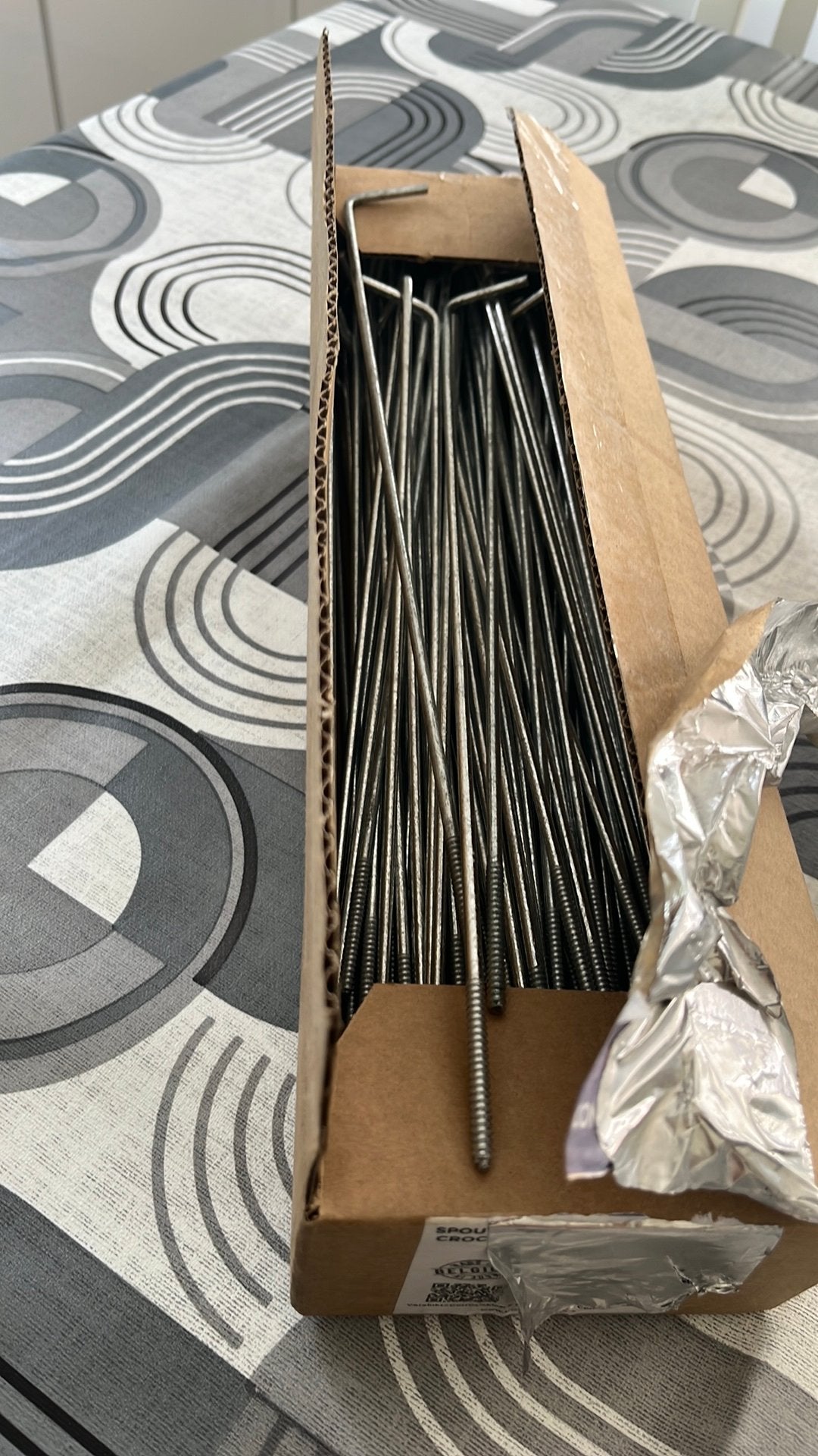 Baksteenhaken 30cm schroef 100 stuks, Ophalen, Zo goed als nieuw, Bakstenen