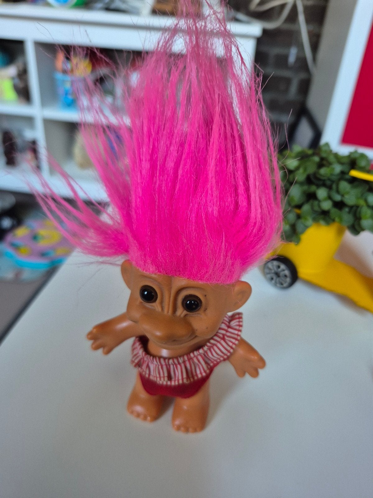 vintage troll popje russ 15cm, Verzamelen, Ophalen of Verzenden