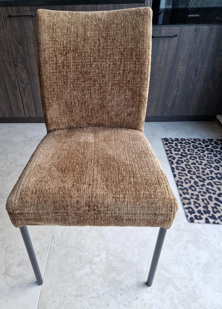 6 eetkamerstoelen, Maison & Meubles, Chaises, Tissus, Autres couleurs, Comme neuf, Enlèvement