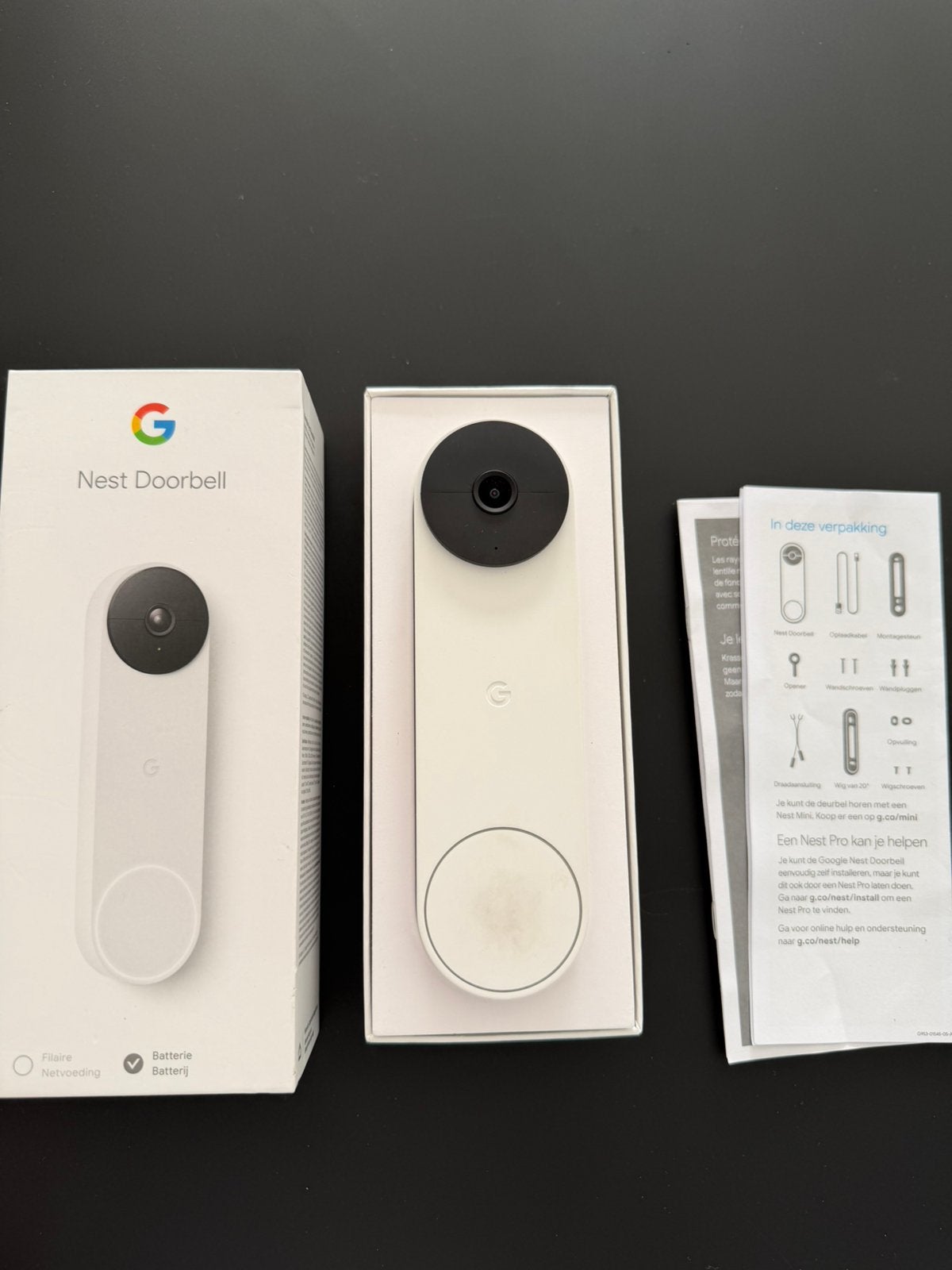 Google nest doorbell, Enlèvement, Comme neuf, Filaire