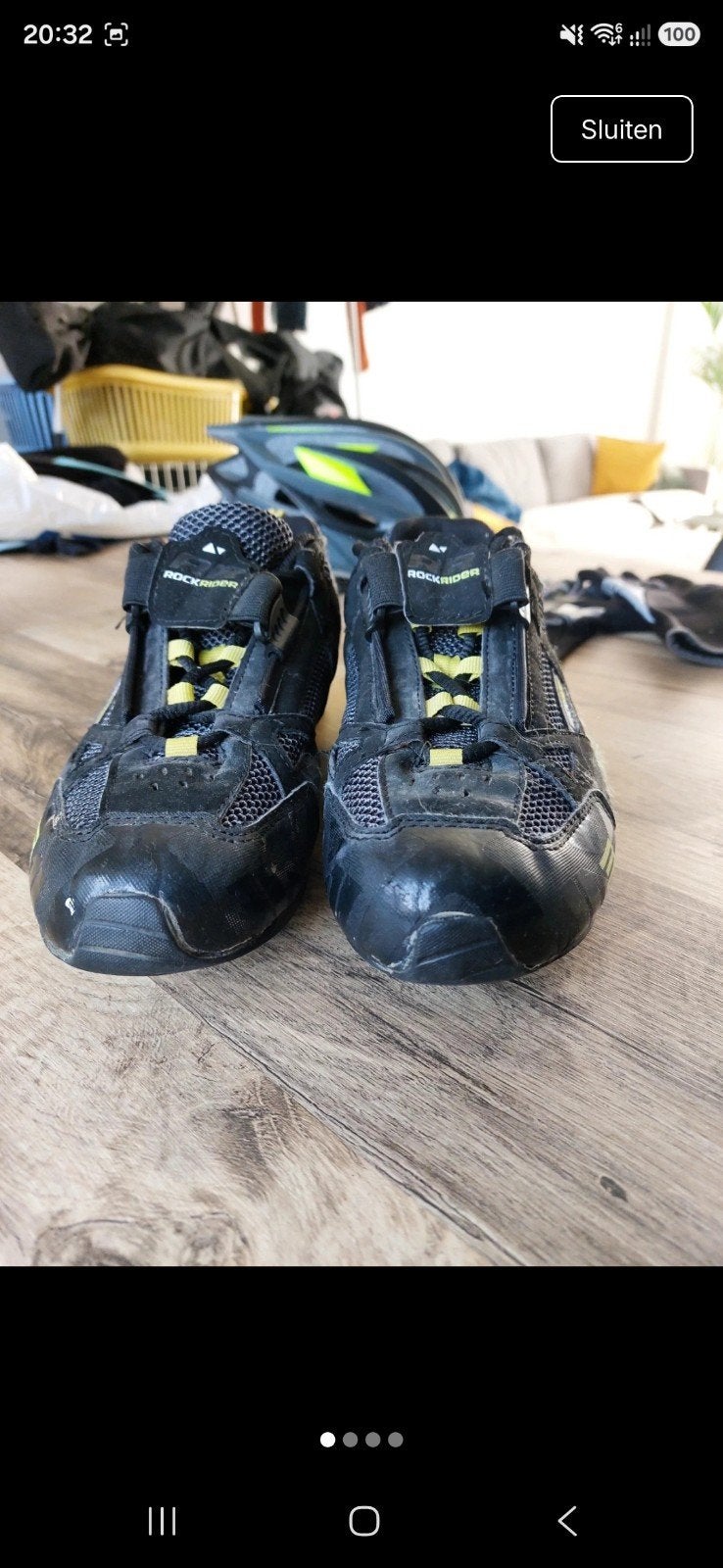 MTB schoenen Rockrider, maat 42, kliksysteem, Ophalen of Verzenden, Gebruikt, Schoenen