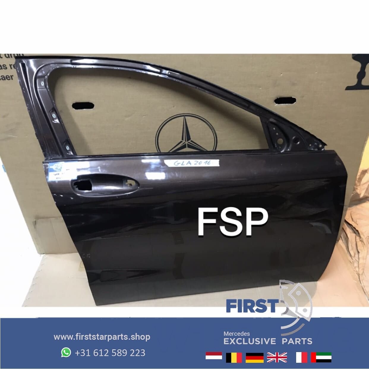 W156 deur kaal Mercedes GLA 2013-2019 zwart wit grijs Merced, Utilisé, Porte, Avant, -