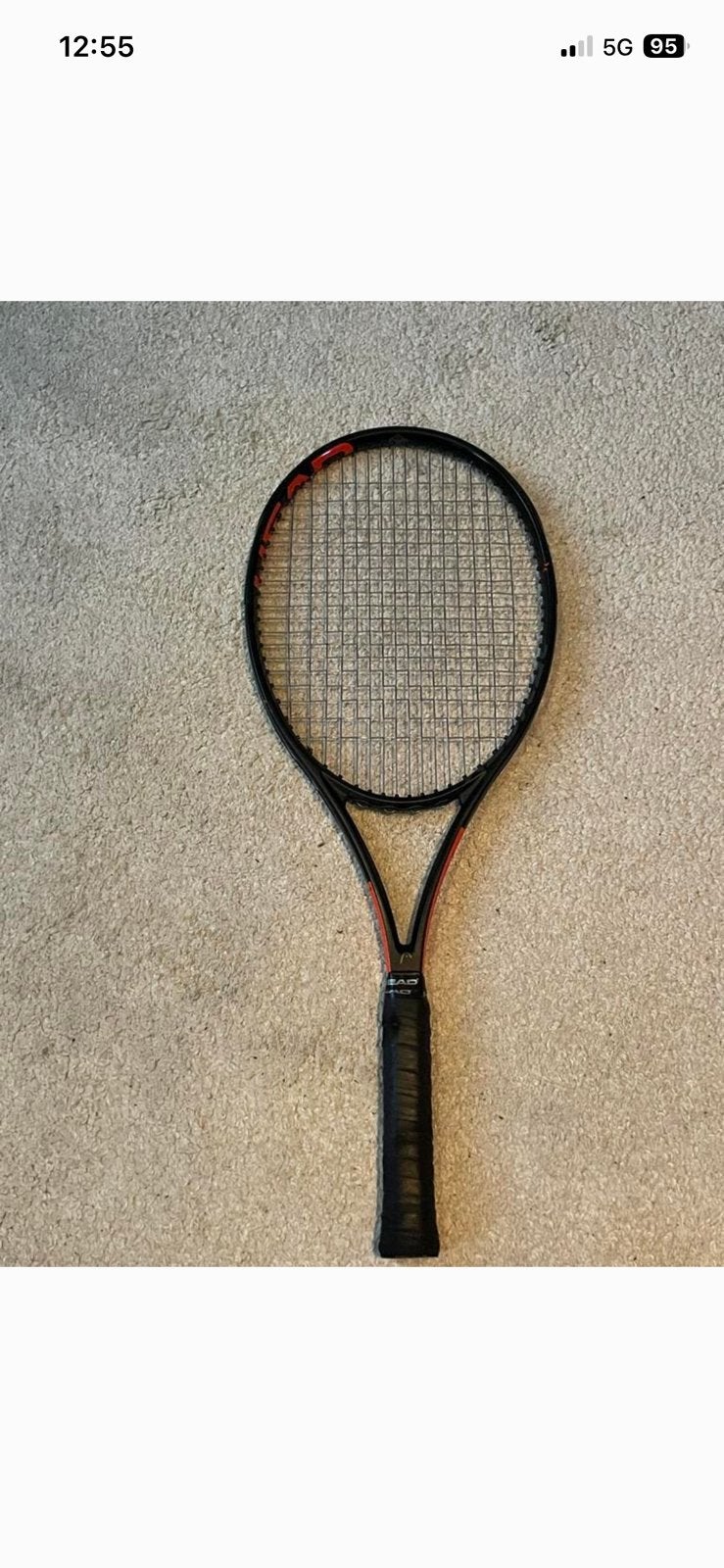 Tennisracket zo goed als nieuw, Sport en Fitness, Ophalen, Zo goed als nieuw, Head