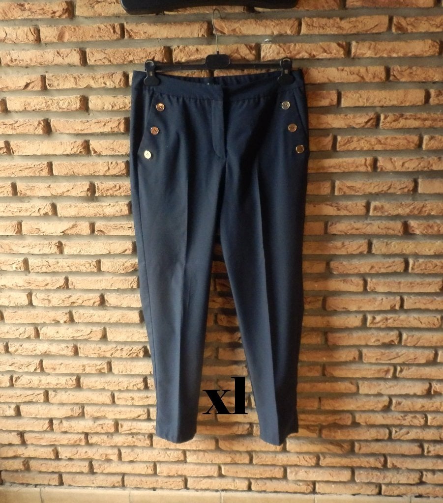 (88) - pantalon femme t.XL noir - influx -, Maat 42/44 (L), Ophalen of Verzenden, Zo goed als nieuw, Lang