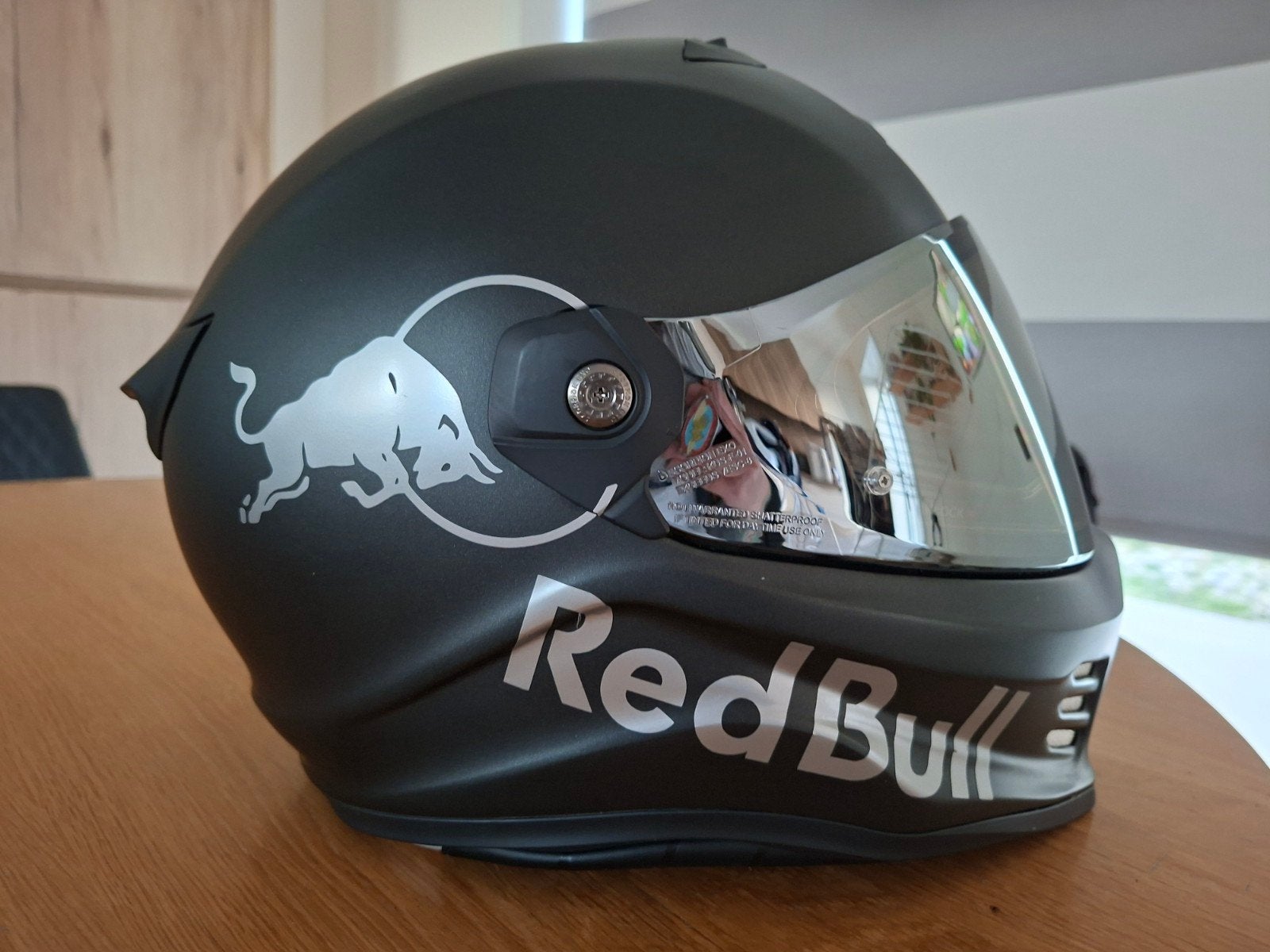 Scorpion helm Red Bull maat L met 3 vizieren, Motoren, Kleding | Motorhelmen, Ophalen, L