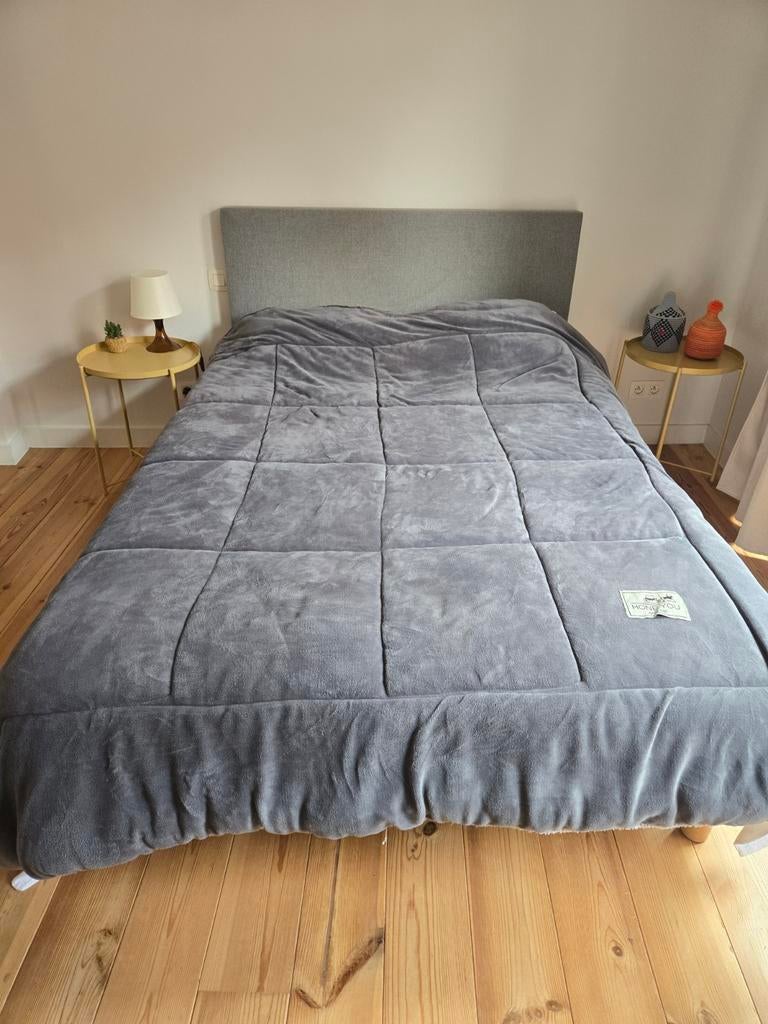 Boxspring 140cm met matras en hoofdeinde, Ophalen