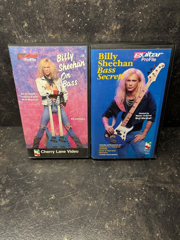 Billy Sheehan instructie videobanden, Muziek, Ophalen of Verzenden, VHS, Gebruikt