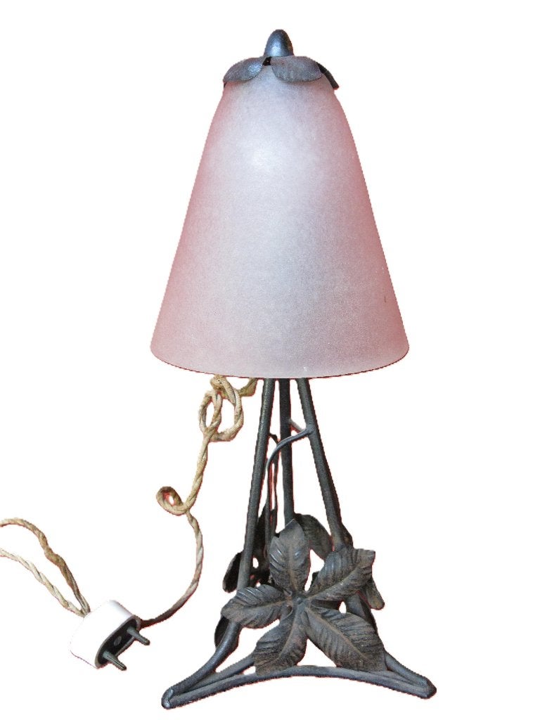 Lamp gesigneerd - Schneider - periode 1920., Antiek en Kunst, Antiek | Verlichting, Ophalen