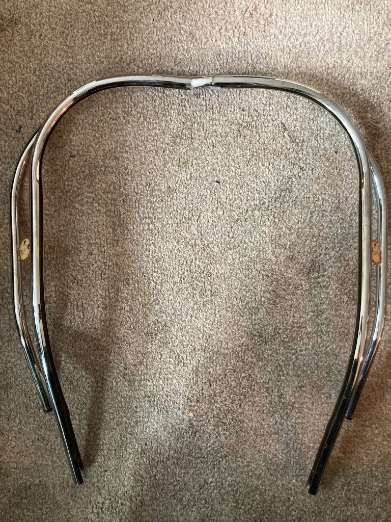 Vintage beading Double Bar Beenschild voor VESPA, Motoren, Ophalen, Nieuw