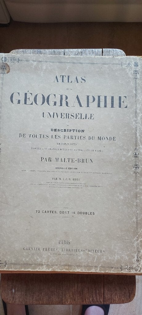 Atlas de la géographie universelle, Enlèvement