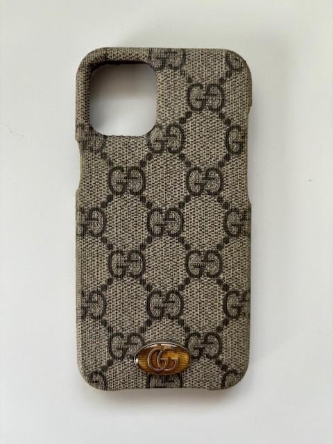 iPhone 12 mini Gucci telefoonhoes, Ophalen of Verzenden, Zo goed als nieuw, IPhone 12 Mini, Hoesje of Tasje