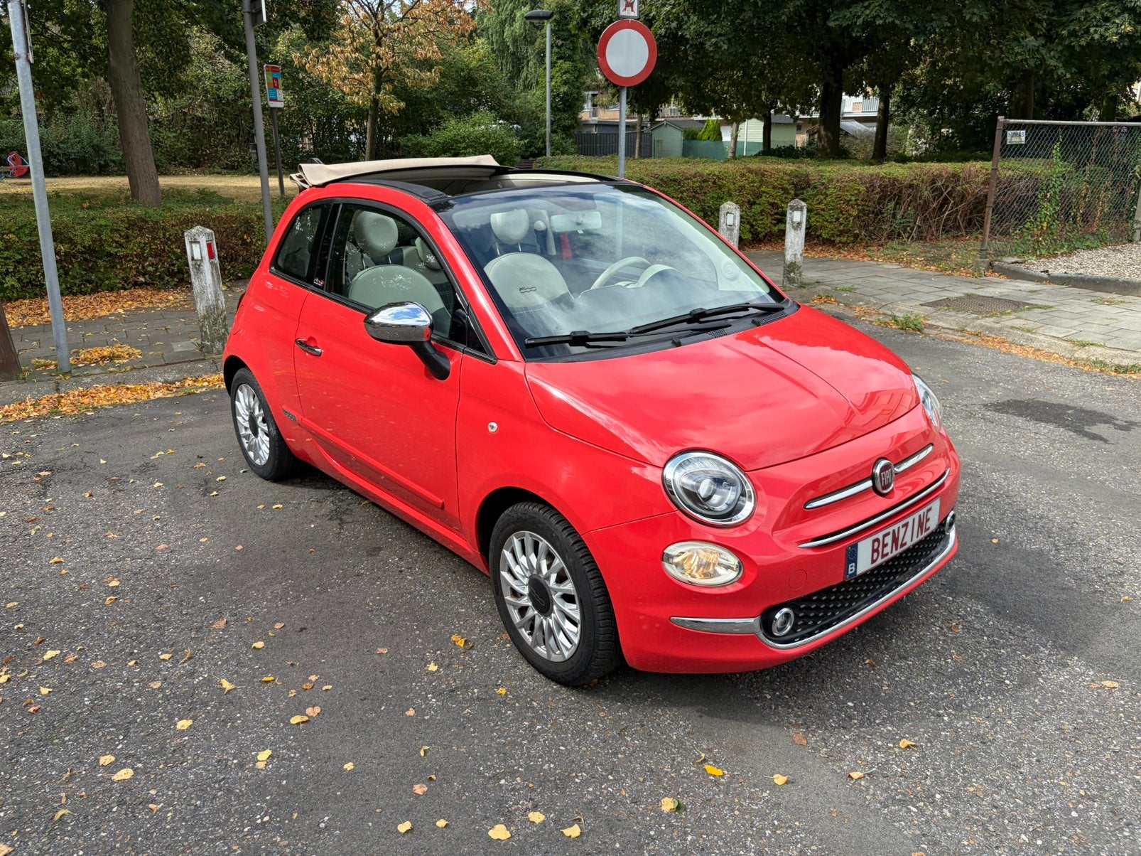Fiat 500 Cabrio 1.2 benz 88000km 2015 Carplay garantie, Autos, Essai à domicile, Achat, Euro 6, Entreprise