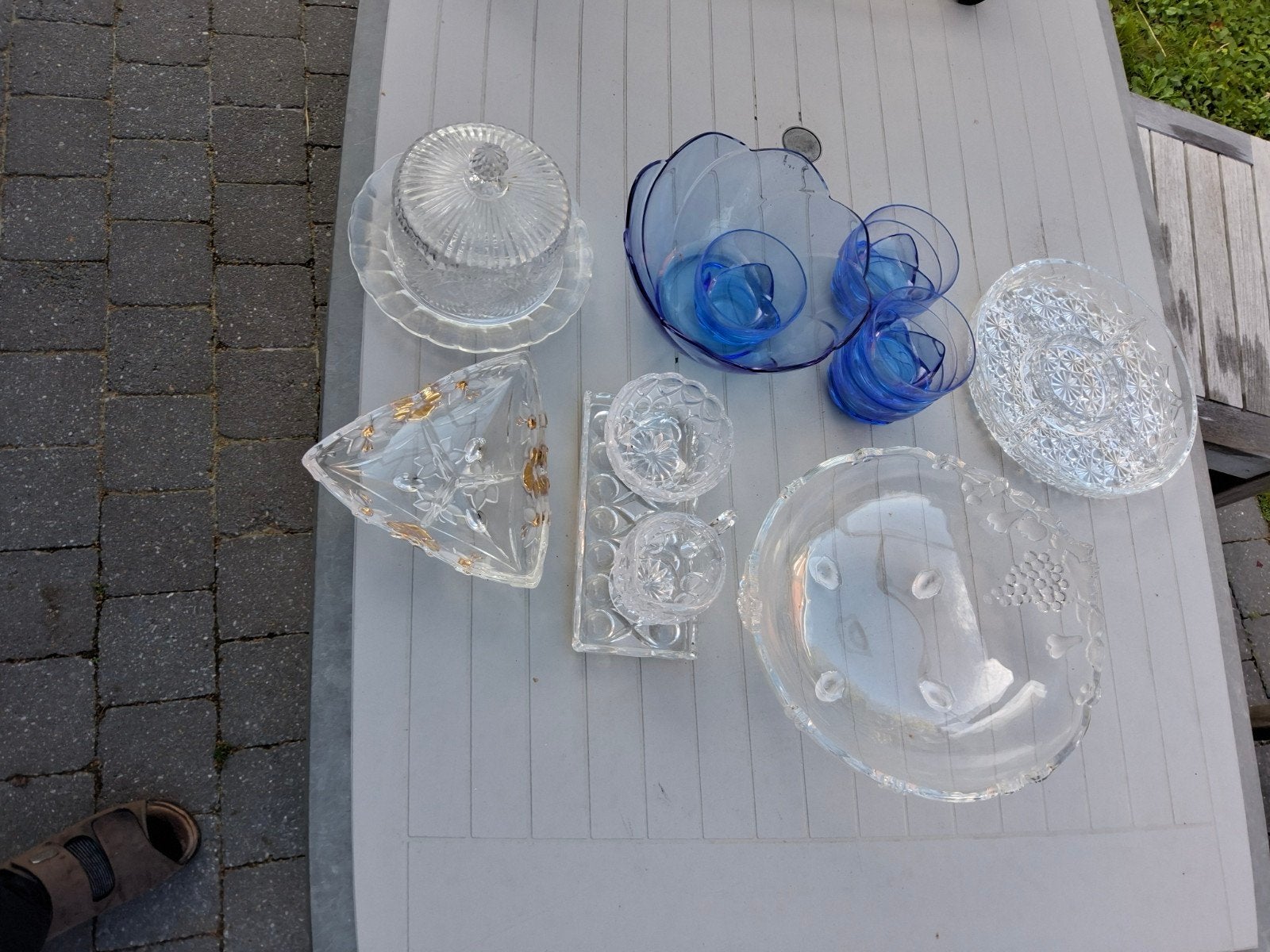 pakket glas of kristal in één keer, Ophalen