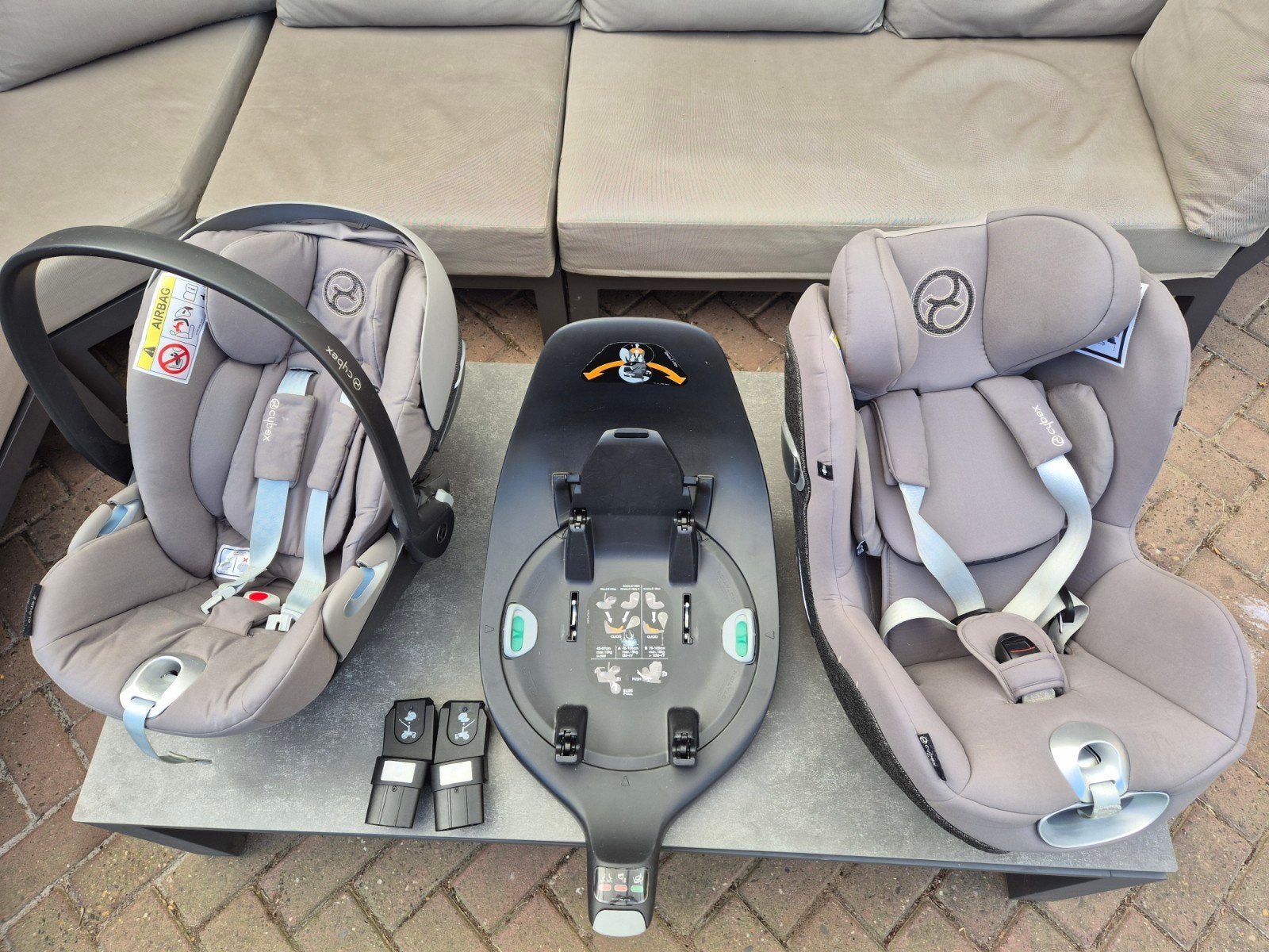 Cybex Z i-size set autostoelen grijs, Kinderen en Baby's, 0 t/m 18 kg, Zo goed als nieuw, Ophalen, Overige merken