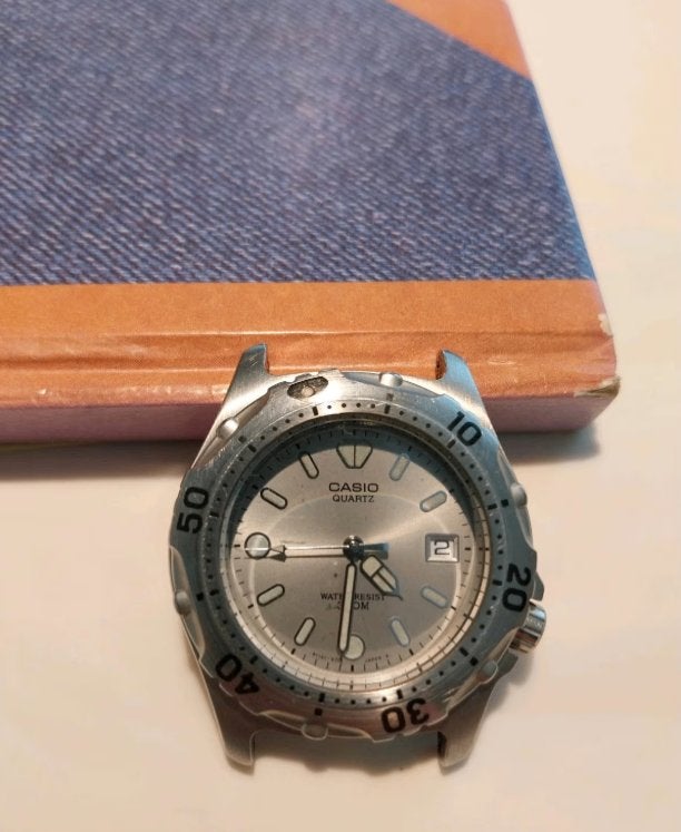 Casio MD-903 Vintage Diver "Billfish", Handtassen en Accessoires, Horloges | Heren, Casio, Gebruikt, Staal, Polshorloge