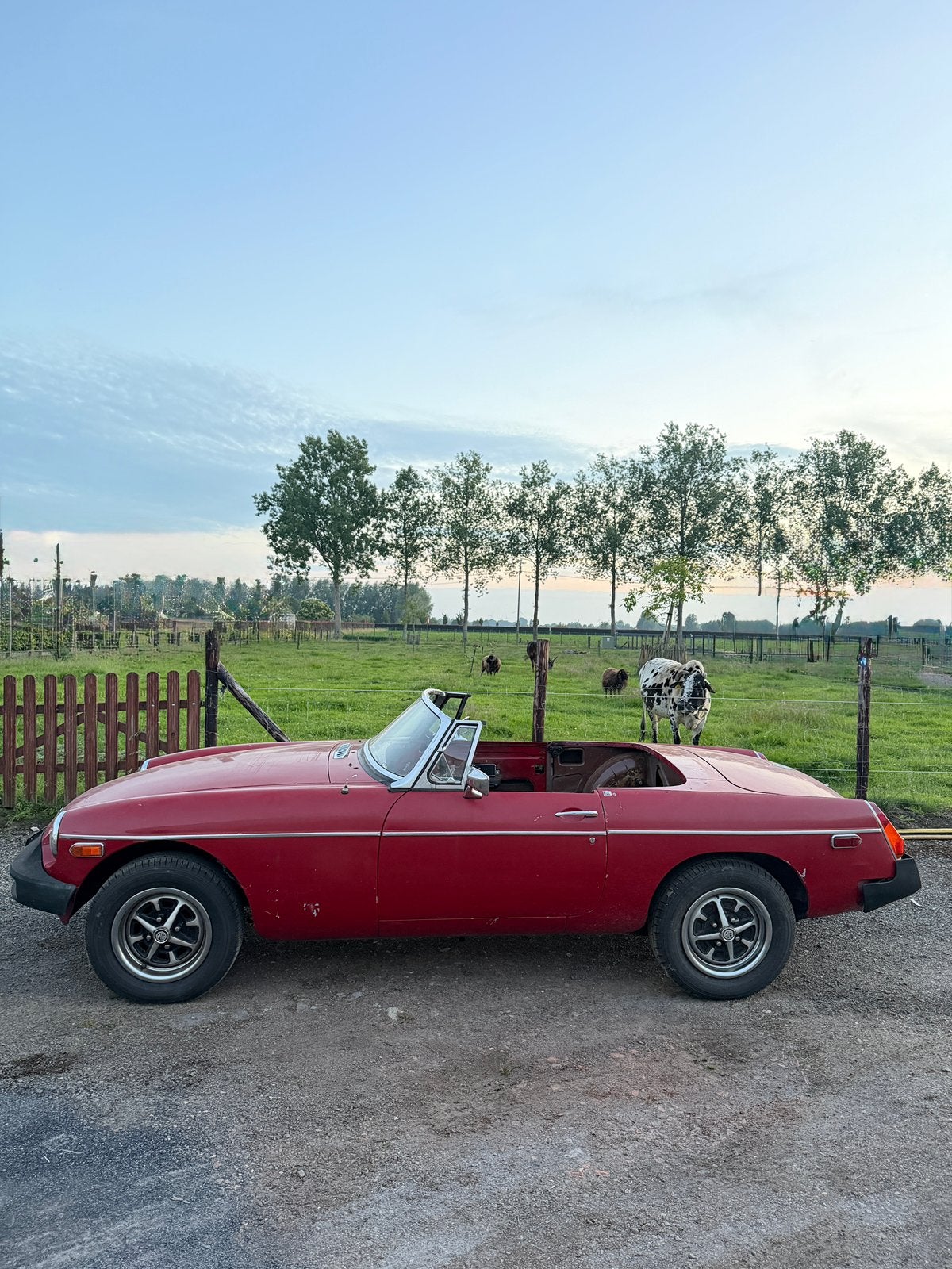 ‘78 MGB + interieur donor MGB GT… buitenkans!, Autos, Achat, Boîte manuelle, Noir, Particulier