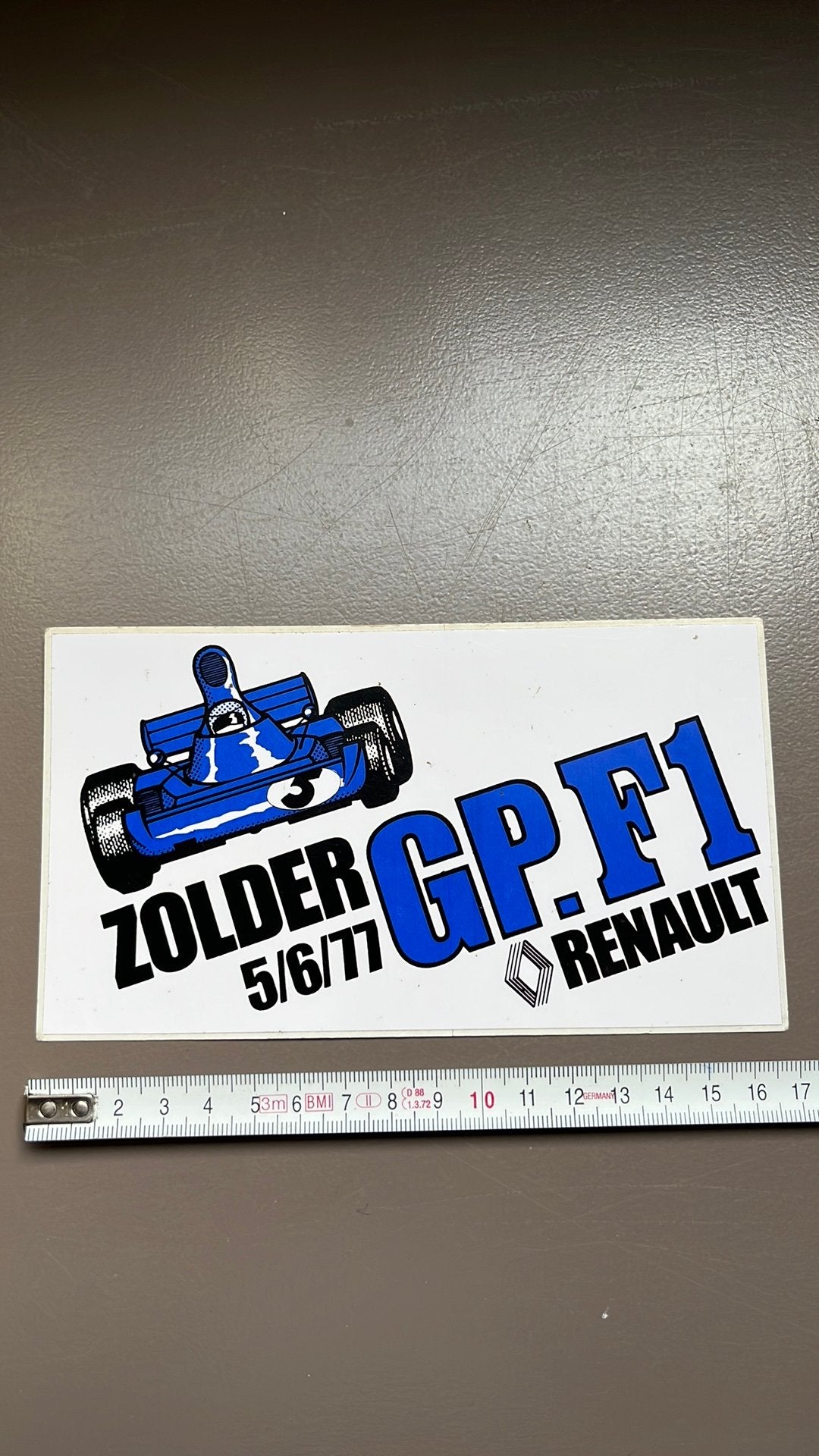Sticker GP F1 Renault, Ophalen of Verzenden, Zo goed als nieuw