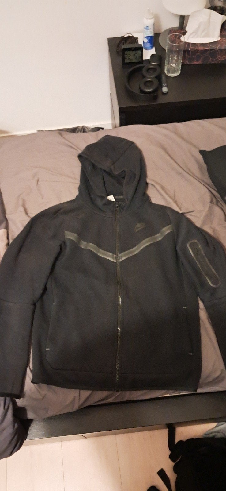 Black nike tech fleece maat XL 158-170cm, Ophalen, Maat 56/58 (XL)