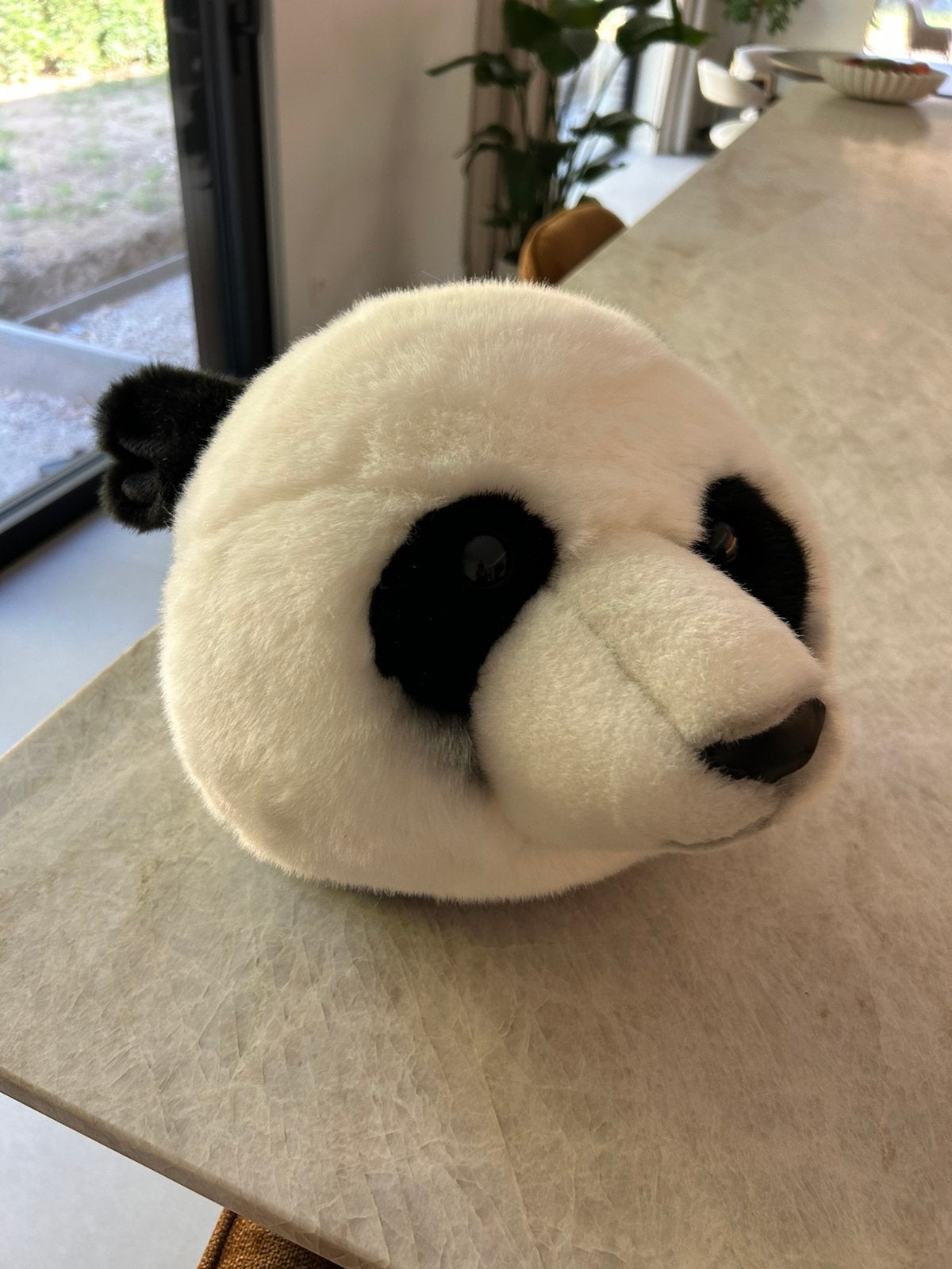 Pluche dierenkop panda BiBiB & co, Kinderen en Baby's, Ophalen, Zo goed als nieuw, Wanddecoratie