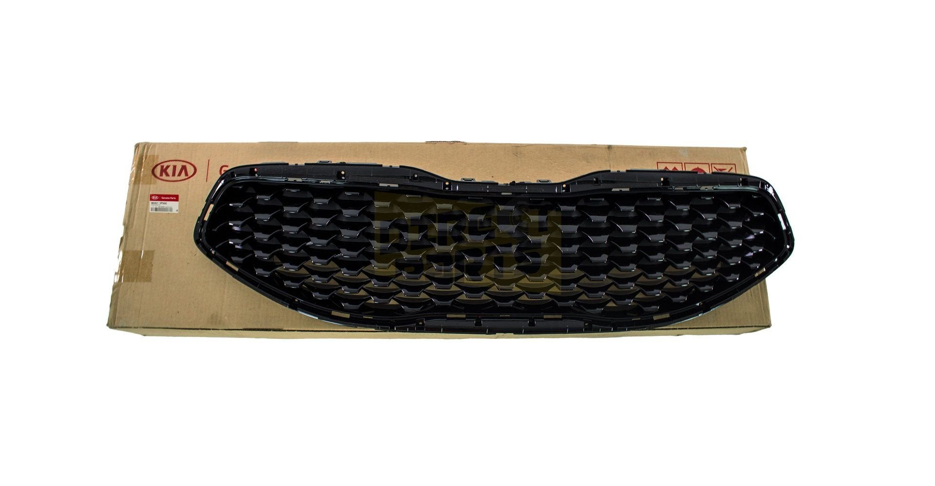Kia Venga (2/15-3/19) voorbumpergrille boven (glanszwart) Or, Neuf, Kia, -, -