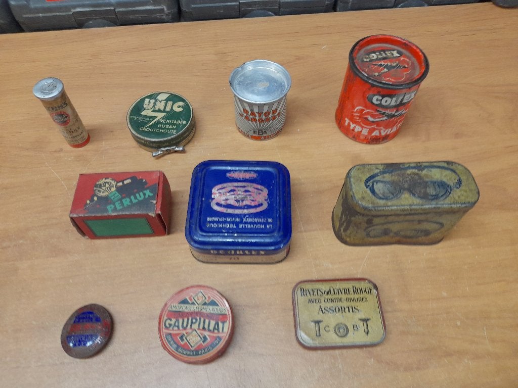 Veel oude dozen Unic Kervoline Collex glazen, Verzamelen, Verzenden, Gebruikt, Overige typen