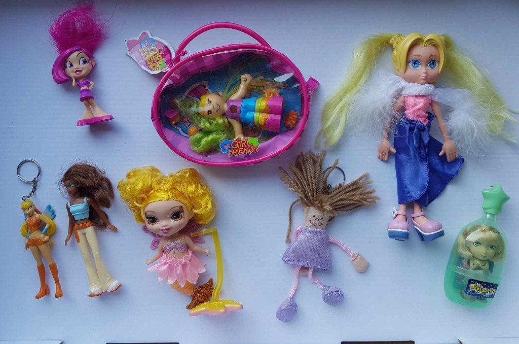 Lot 8 petites poupées, Enlèvement ou Envoi, Utilisé