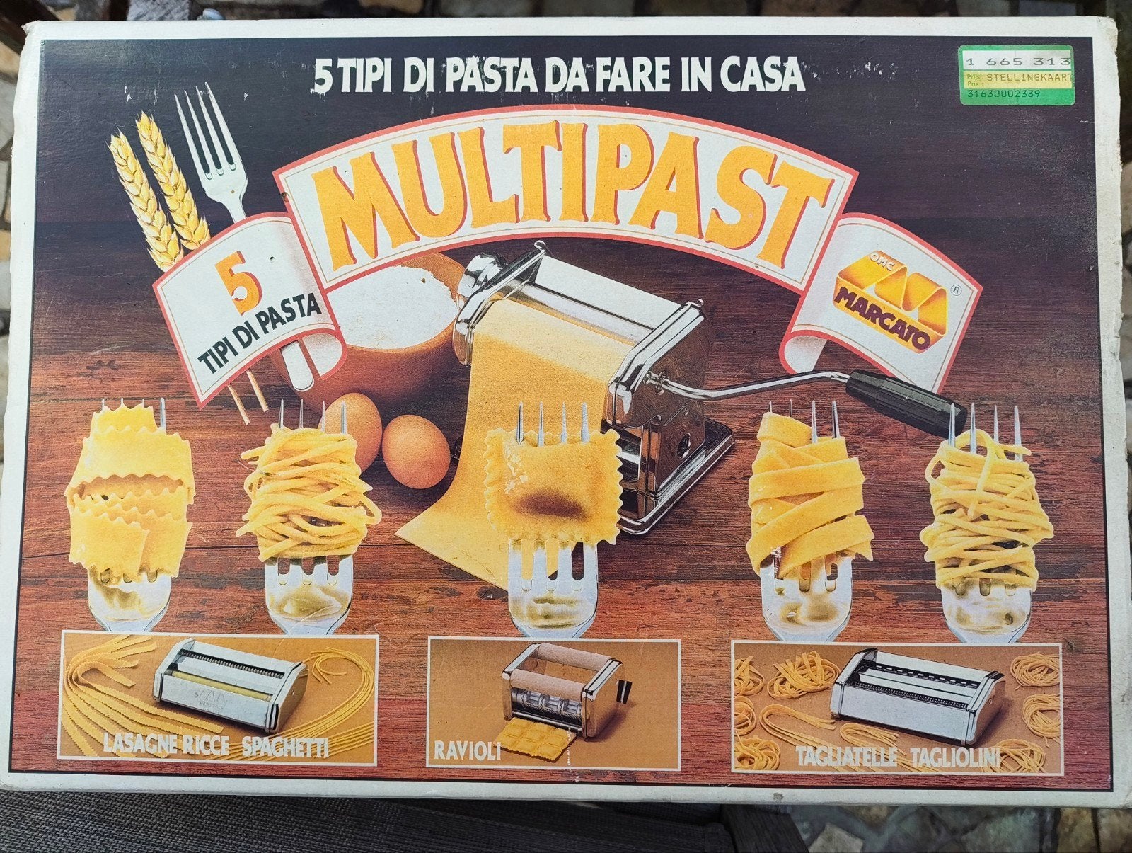 pastamachine, Pastamachine, Ophalen