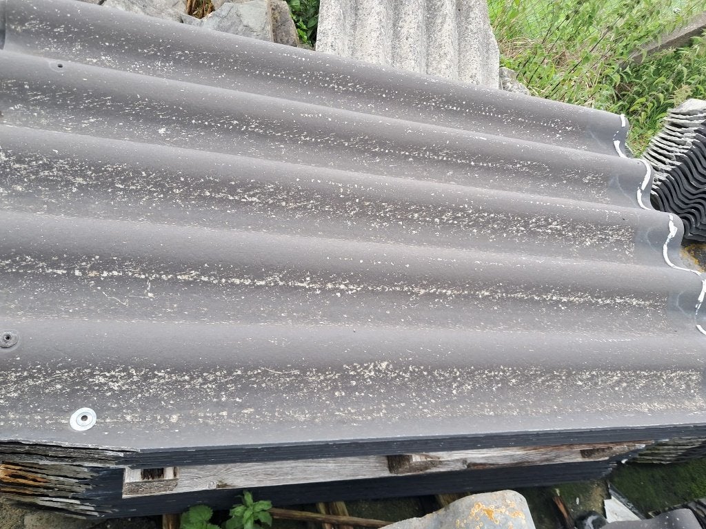 100m² asbestvrije zwarte golfplaten met nokken, Ophalen