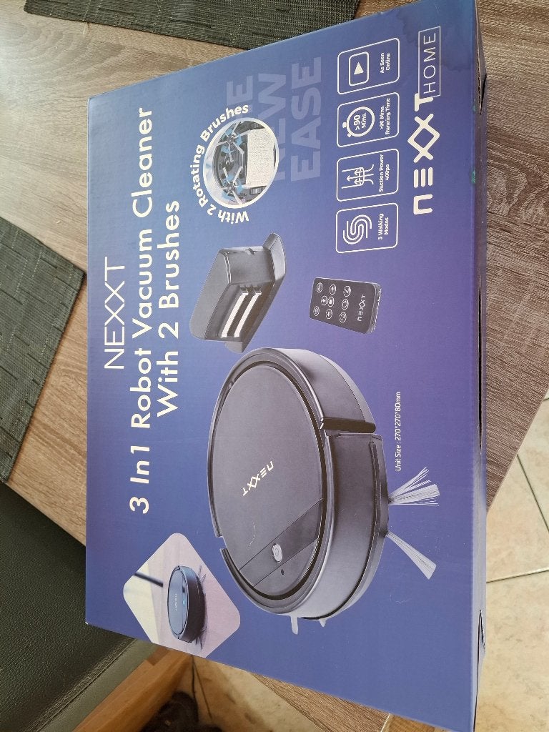 Aspirateur robot 3 en 1 Nexxt, Enlèvement ou Envoi, Neuf, Sac à poussière, Aspirateur robot