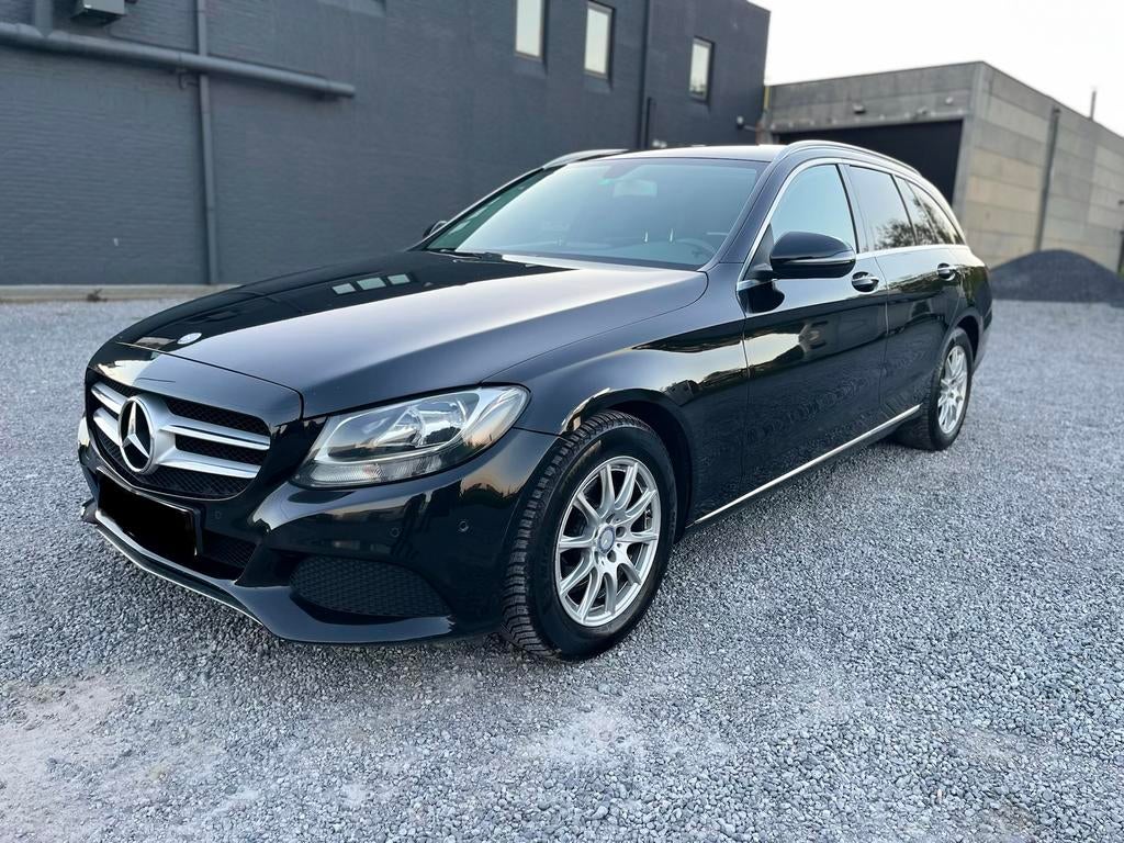 Mercedes benz c180d -stationwagen perfect onderhouden, Auto's, Stof, 1600 cc, Zwart, 5 deurs