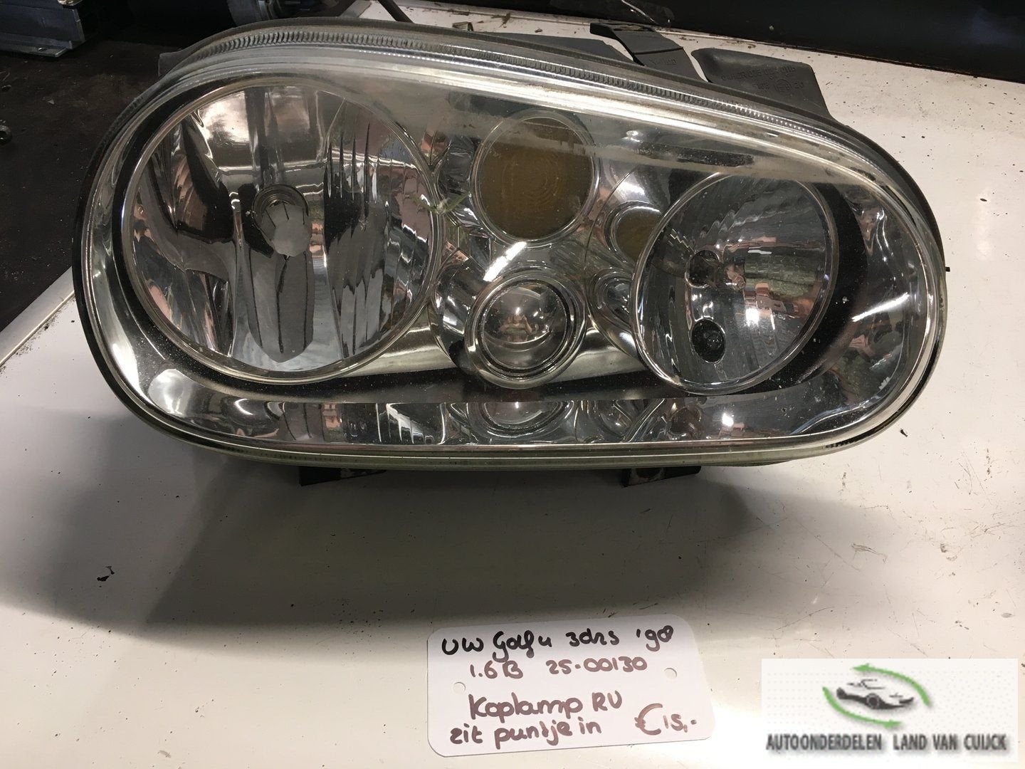 Vw Golf 4 3 drs 1.6 Benzine 1998  2500130   Koplamp Rechtsvo, Auto-onderdelen, Gebruikt, -, -, Ophalen of Verzenden