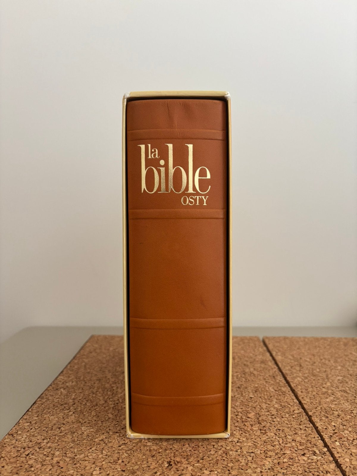Bible Osty Reliure en cuir, Boeken, Godsdienst en Theologie, Gelezen, Christendom | Katholiek, Ophalen of Verzenden
