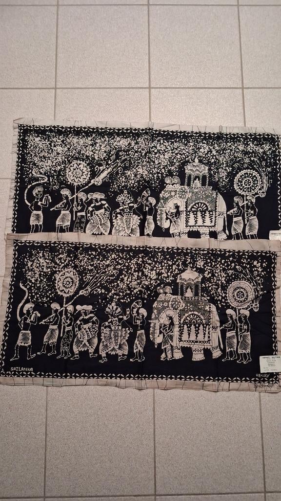 Stoffen doek Sri Lanka om in te kaderen, Huis en Inrichting, Ophalen of Verzenden, Nieuw