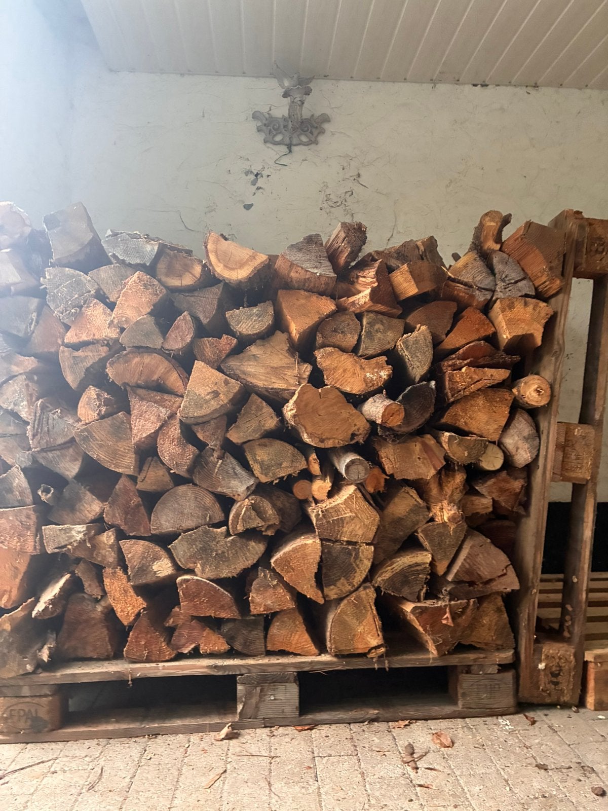 Gedroogd en gezaagd brand hout 50€ de kuub, Enlèvement, Troncs d'arbres