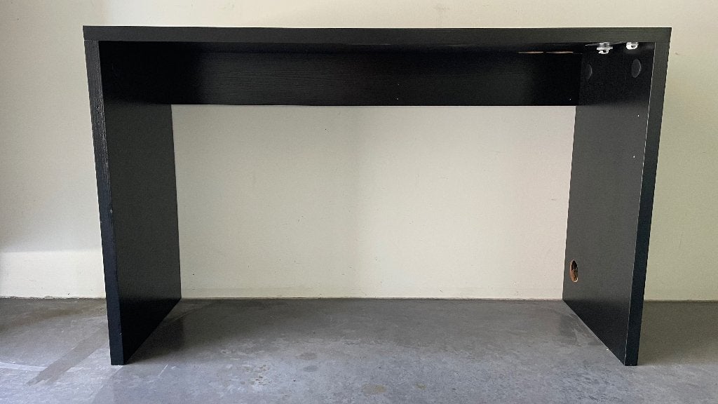 IKEA bureau zwart 120x75x40cm, Ophalen, Zwart, Gebruikt, 120 cm