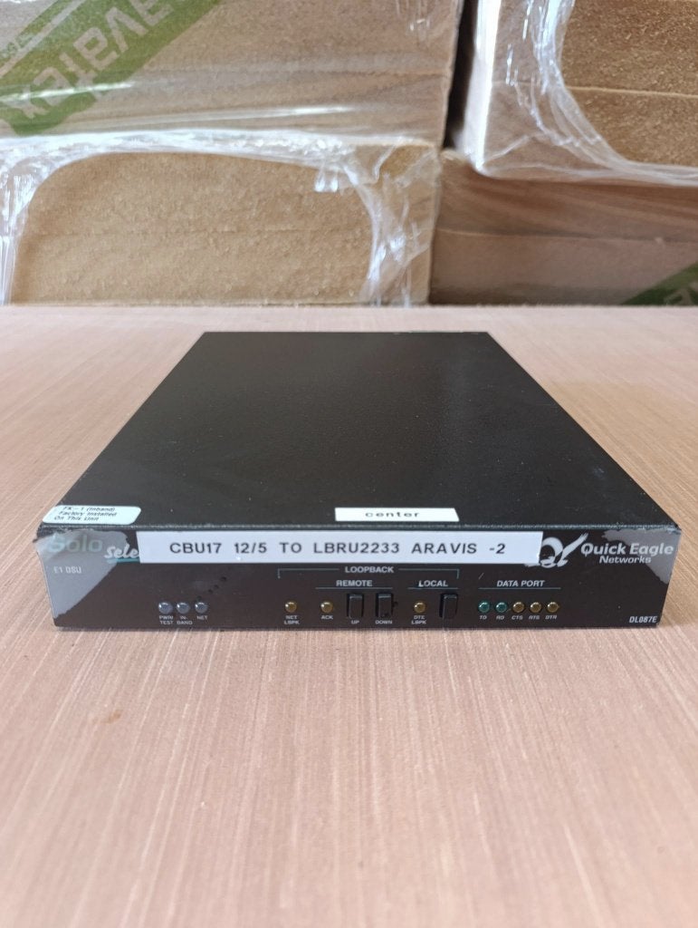 Multiplexer/CSU/DSU E1 Quick Eagle Networks DL087E, Telecommunicatie, ISDN en ADSL, Ophalen, Zo goed als nieuw, ISDN-Centrale
