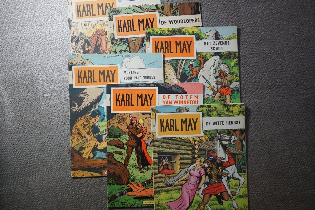 6 x Karl May strips - 1ste druk, Boeken, Ophalen of Verzenden