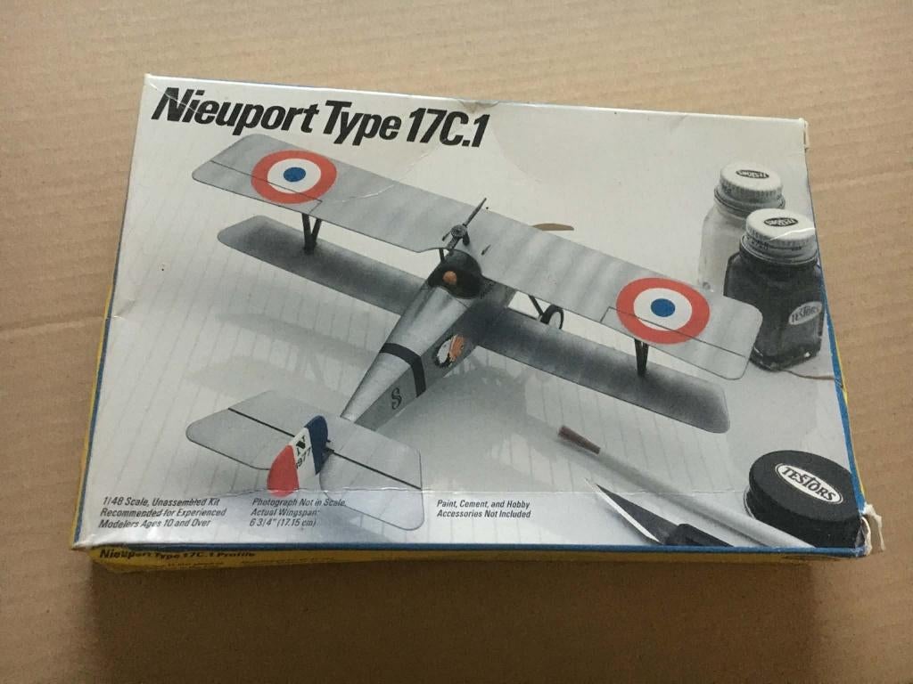 Modelbouwdoos : Nieuport Type 17C.1 - Testors - 1:48 - NIEUW, Ophalen, Nieuw, Vliegtuig, Overige merken