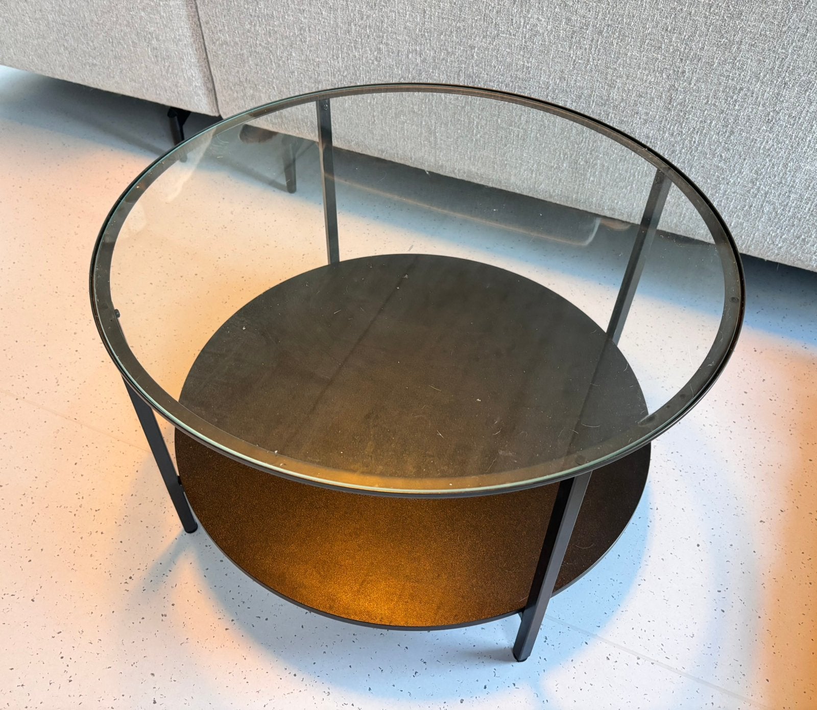 Ikea Salontafel in nieuwstaat, Rond, Autres essences de bois, 50 à 100 cm, Comme neuf