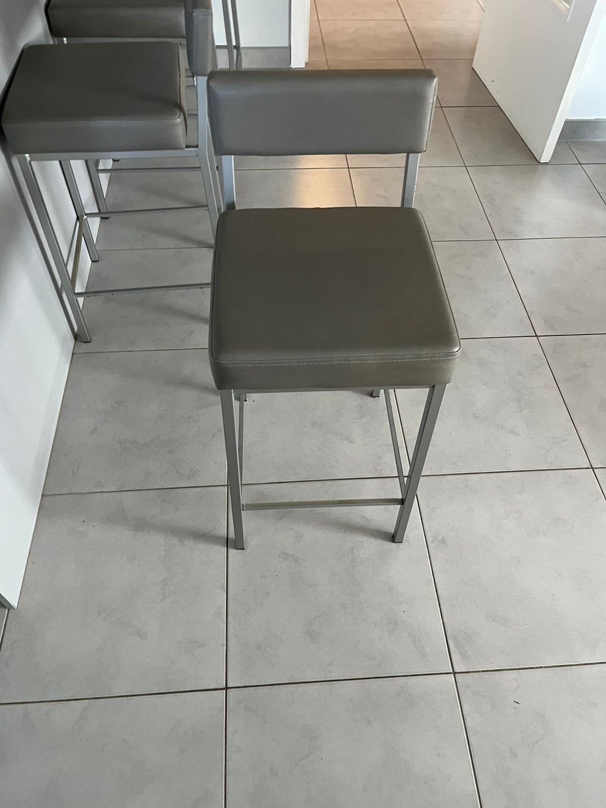 4 keuken barkrukken te koop, 4 tabourets, Enlèvement, Utilisé, Cuir