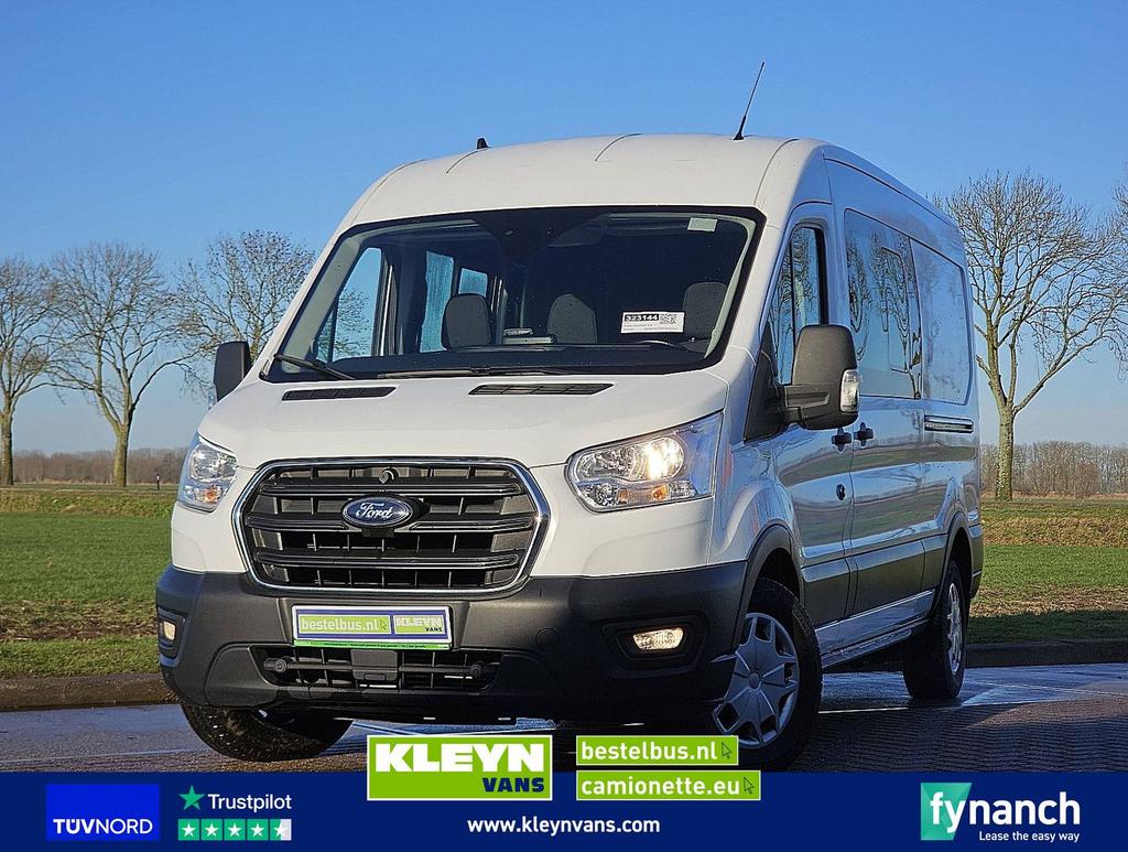 Ford TRANSIT 2.0 L3H2 Dubbel Cabine!, Automaat, Wit, Bedrijf, Diesel