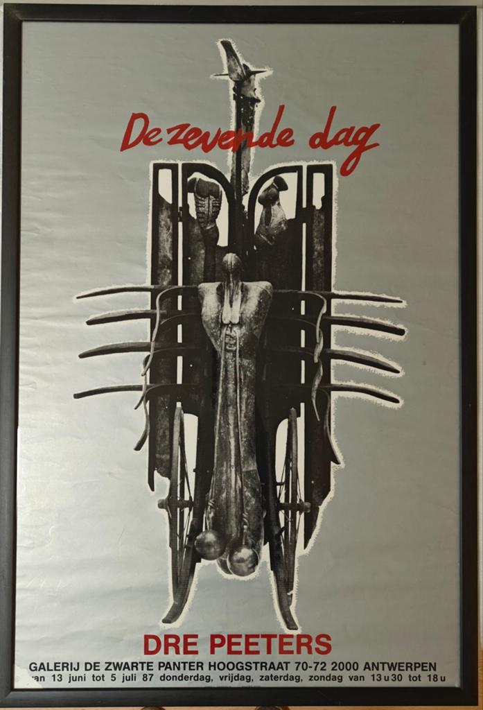 Affiche tentoonstelling 'De Zevende Dag', A'pen, Dre Peeters, Ophalen