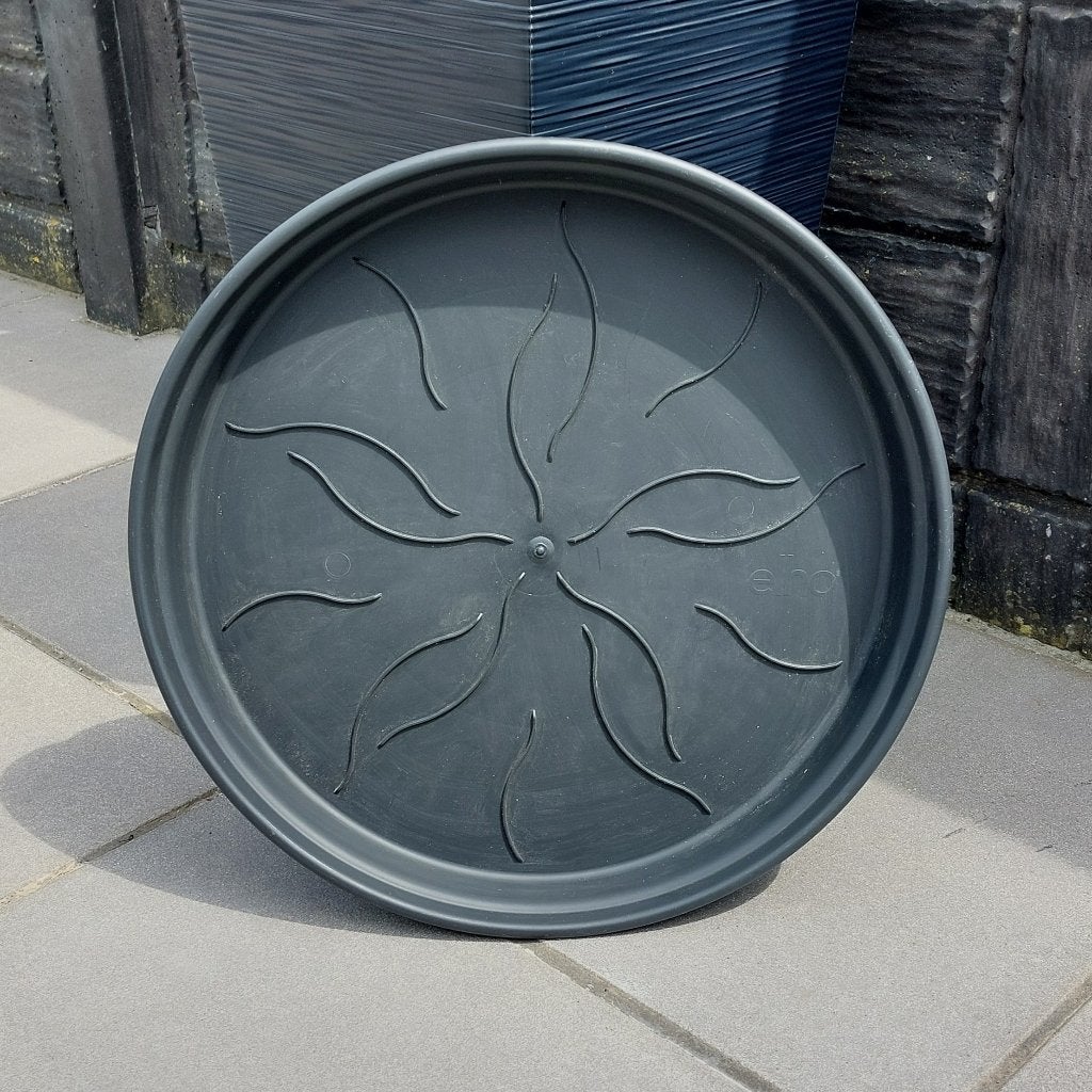 Elho Green Basics schotel 53 cm – Living Black – Nieuw, Ophalen, Kunststof, 40 cm of meer, Rond