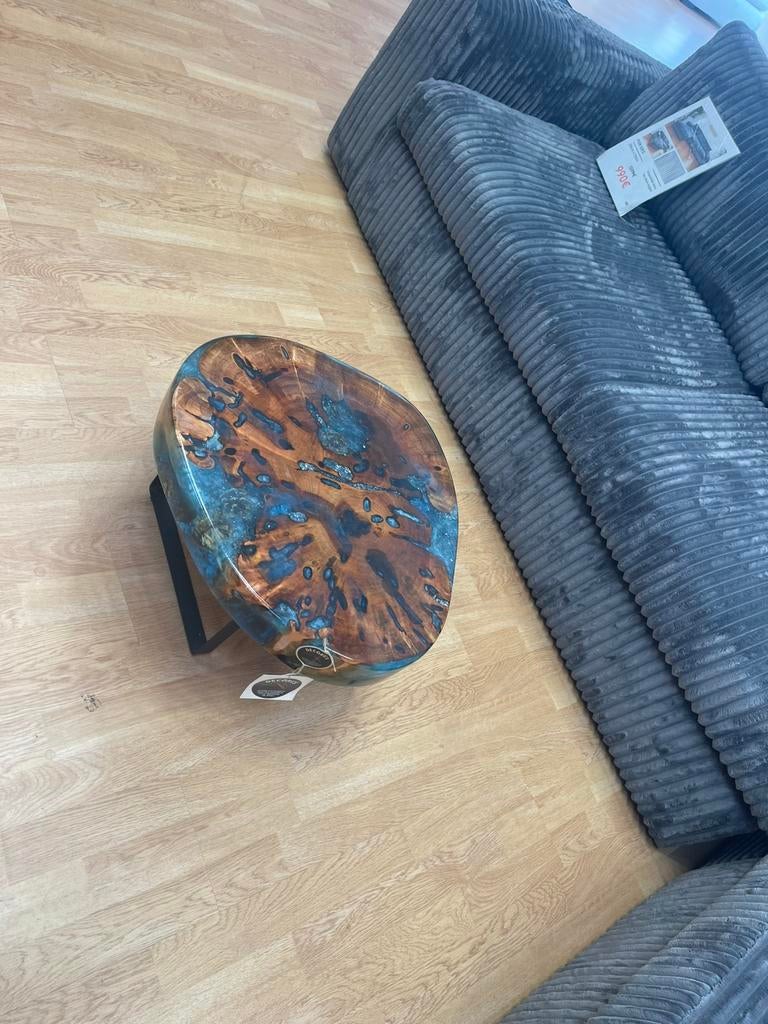 Table basse en epoxy, style industriel, Enlèvement ou Envoi
