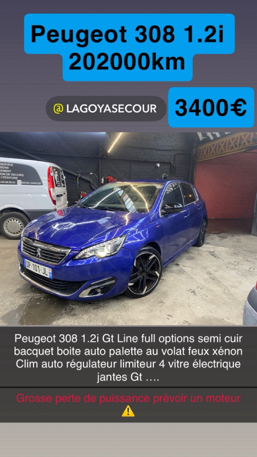 Peugeot 308 Gt 1.2 130ch, Enlèvement ou Envoi