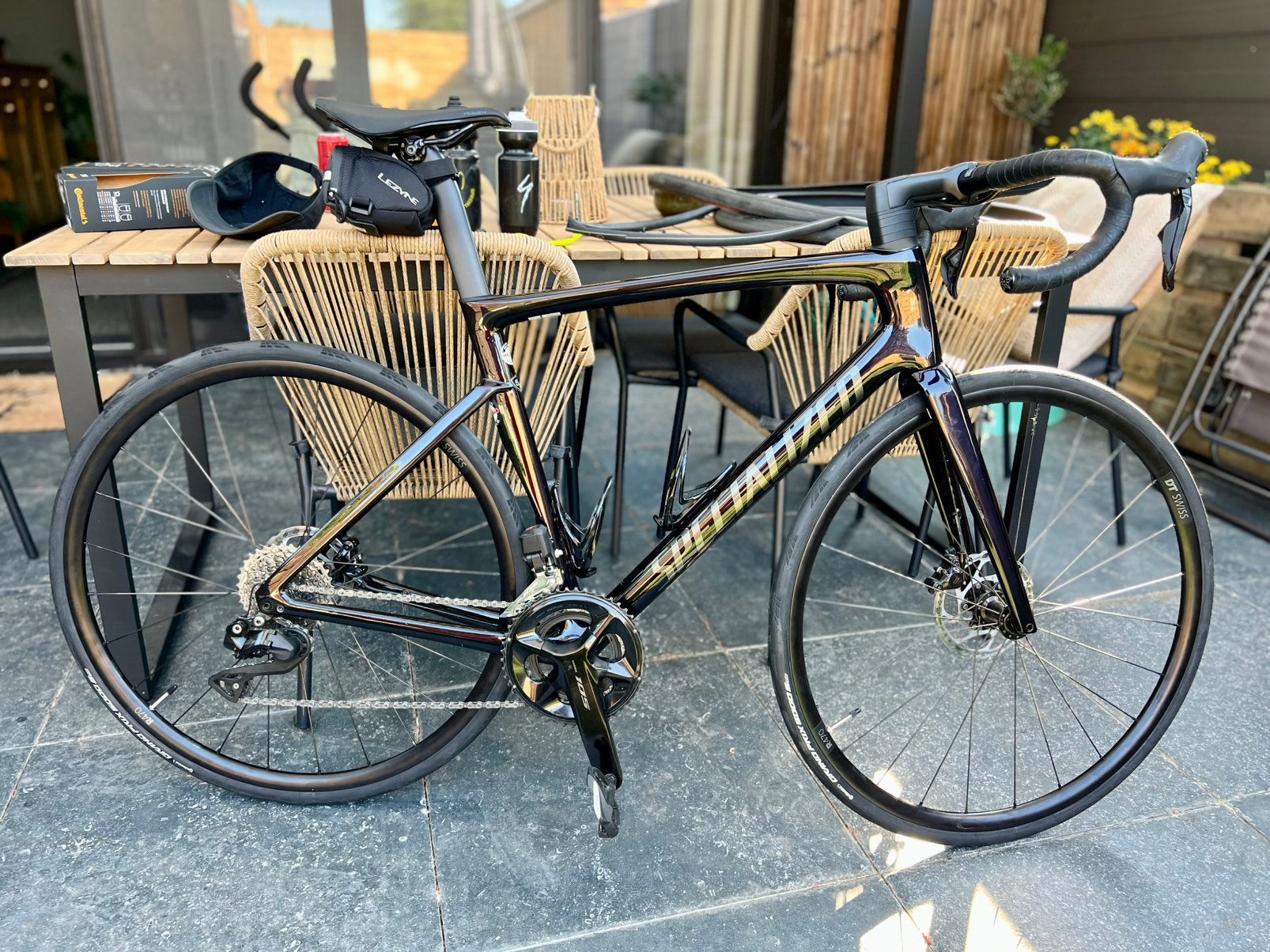 Specialized Tarmac SL7 Comp Di2 105 + Tacx Neo 2 | Maat 56, Fietsen en Brommers, Fietsen | Racefietsen, Ophalen, Zo goed als nieuw