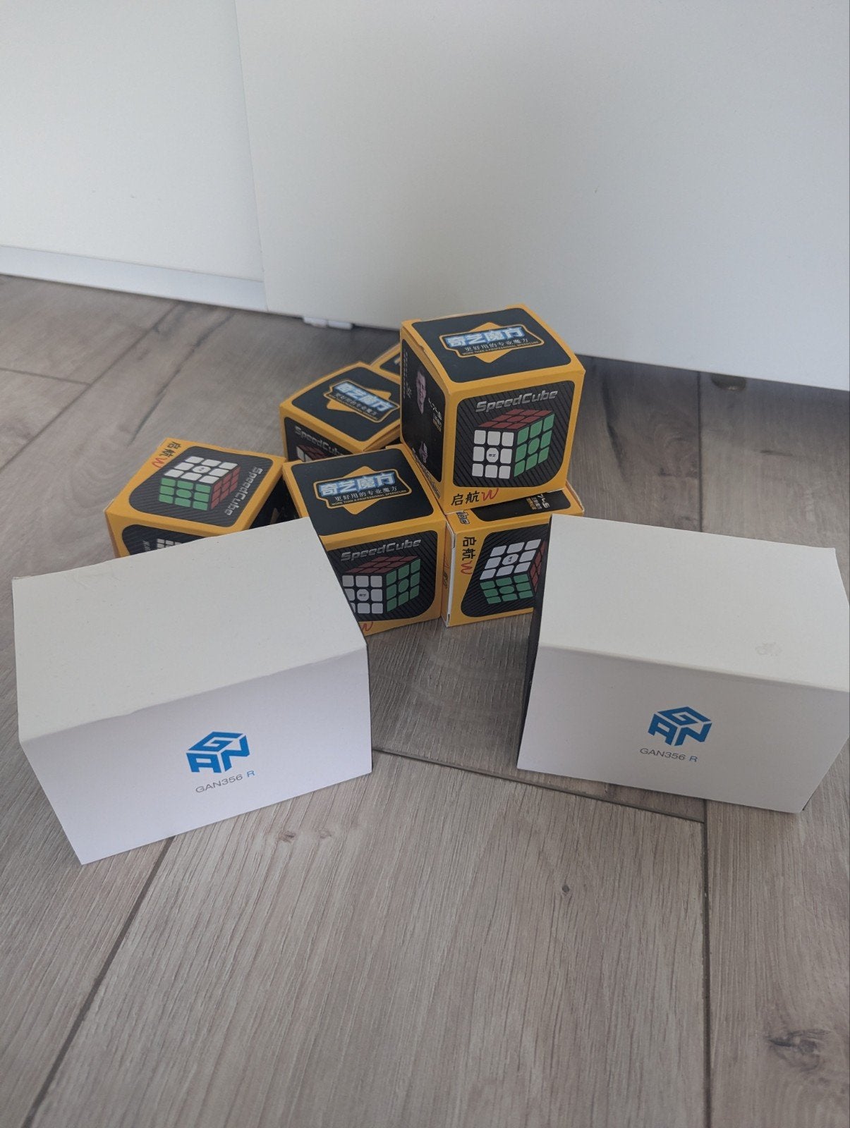 Speedcube Pakket – 2x GAN 356 R + 5x QiYi SpeedCube, Enlèvement