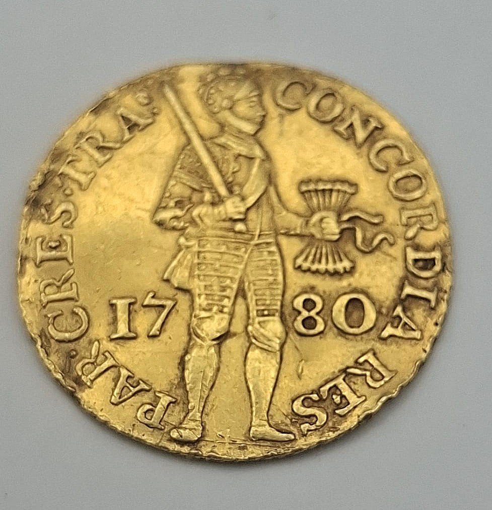 Topkwaliteit! Gouden Dukaat 1780 (Utrecht), Vóór koninkrijk, Losse munt, Goud, Overige waardes