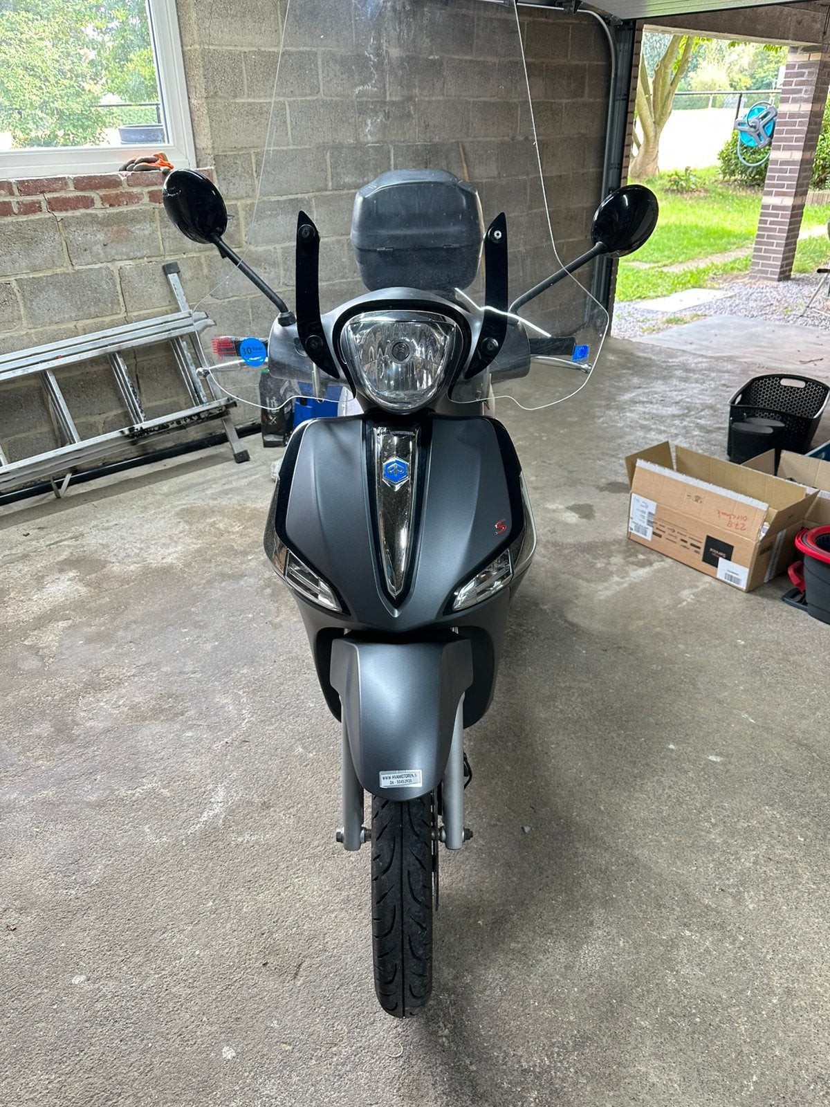 Piaggio Liberty S 50cc in de mooie kleur antraciet., Motoren, Motoren | Piaggio, Scooter, Occasion, Particulier