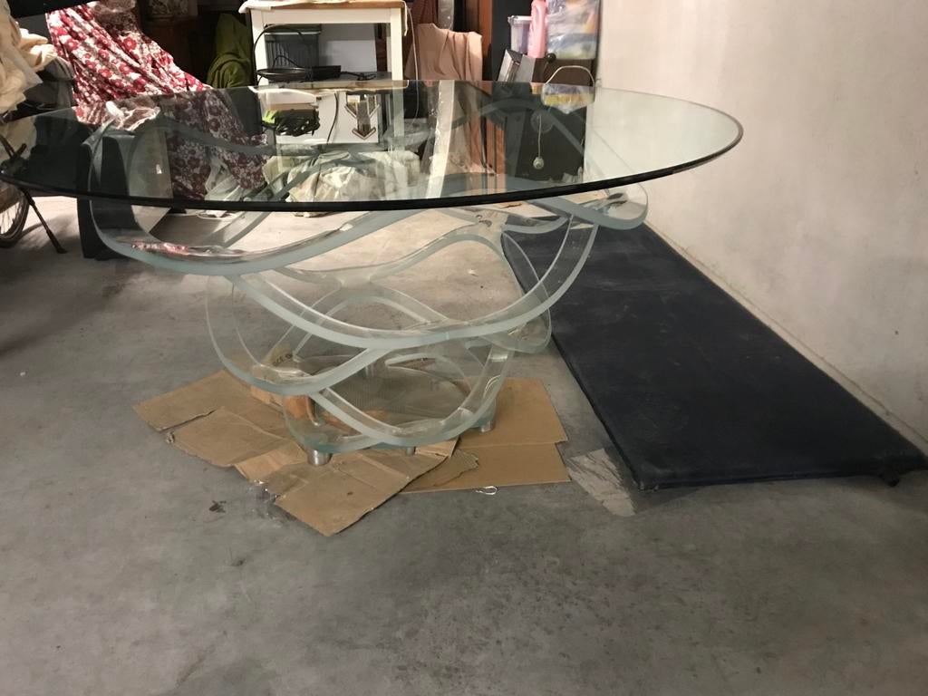 Glazen salontafel, Huis en Inrichting, Ophalen